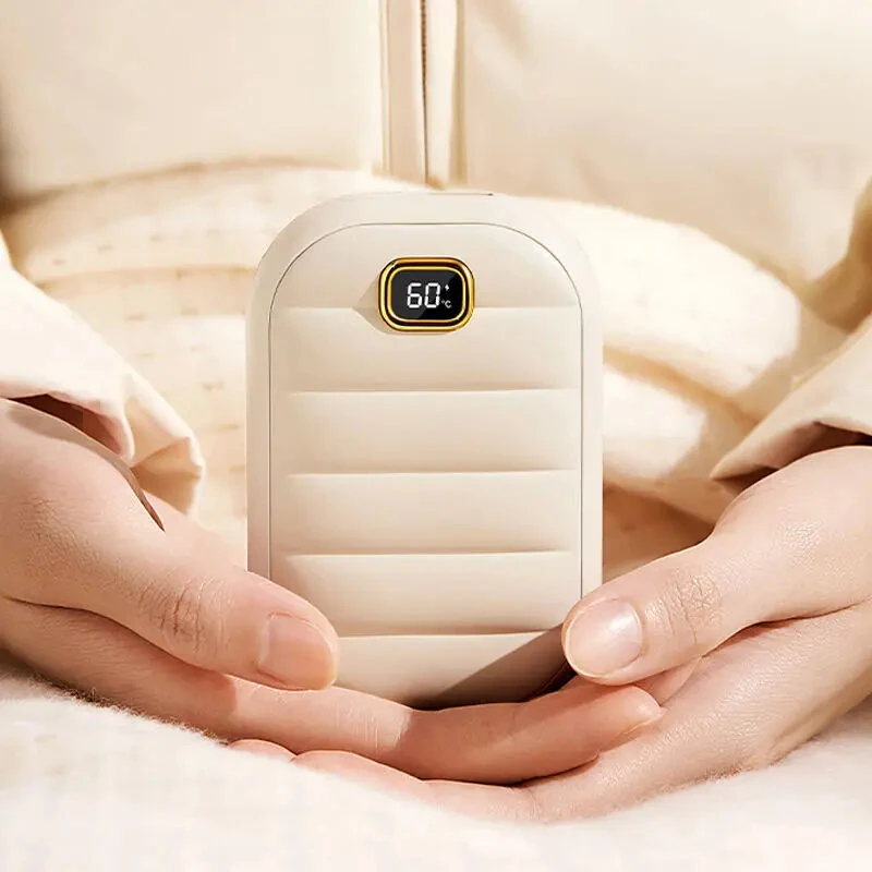 (image for) 2 In 1 Portable Hand Warmer 4000MAH Double-sided Heating Hand Warmer Mini Heater Hand Warmer Electric Type C Rechargeable