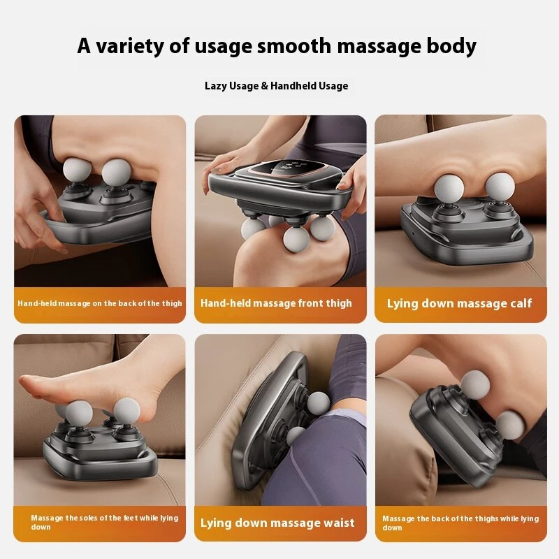 (image for) KONKA 4-Head / 6-Head Fascia Gun Muscle Relaxation Massager 3 Modes 30 Adjustable Speeds Multi-Function High-Frequency Vibration Massager